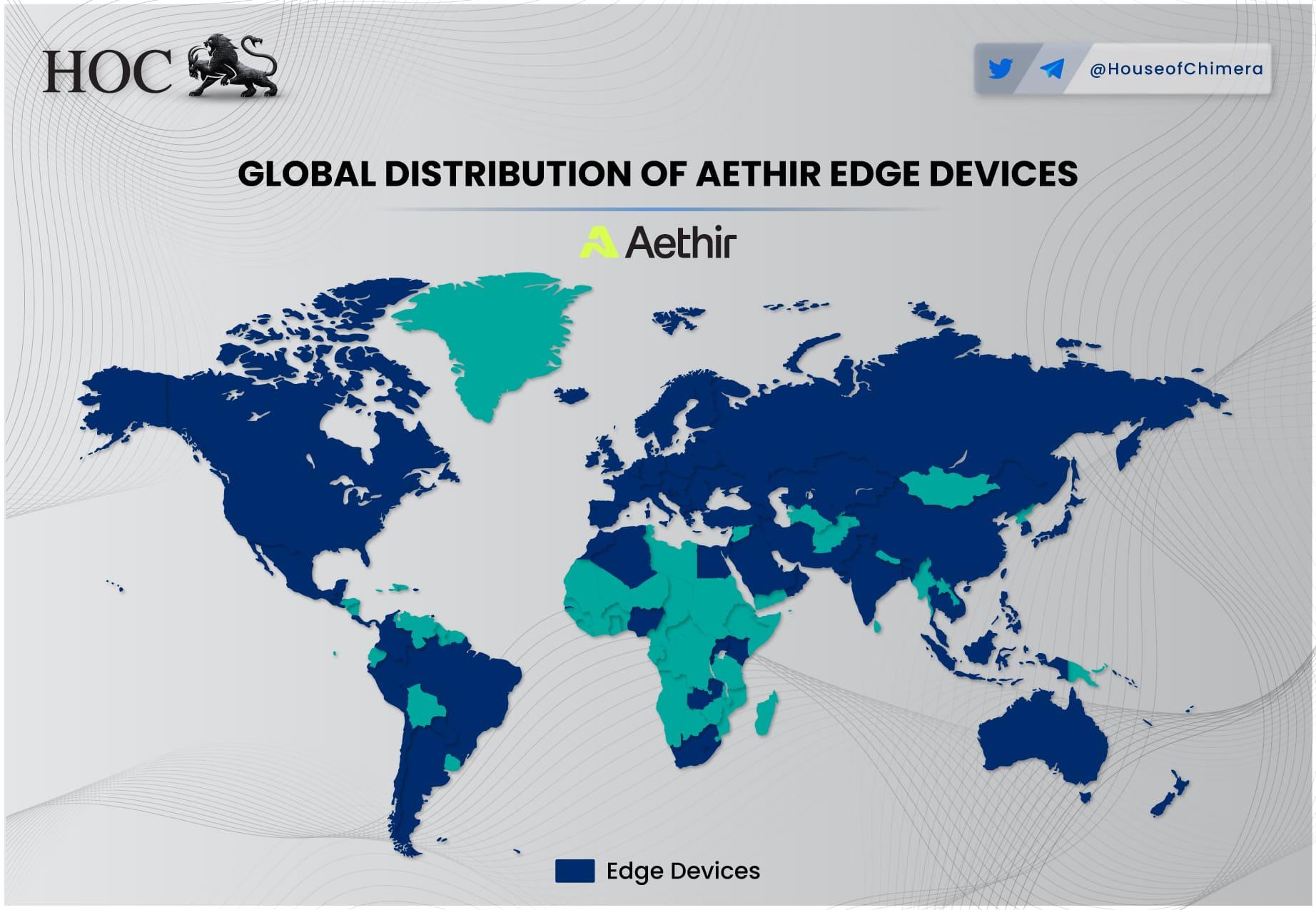 GLOBAL DISTRIBUTION OF AETHIR EDGE DEVICES