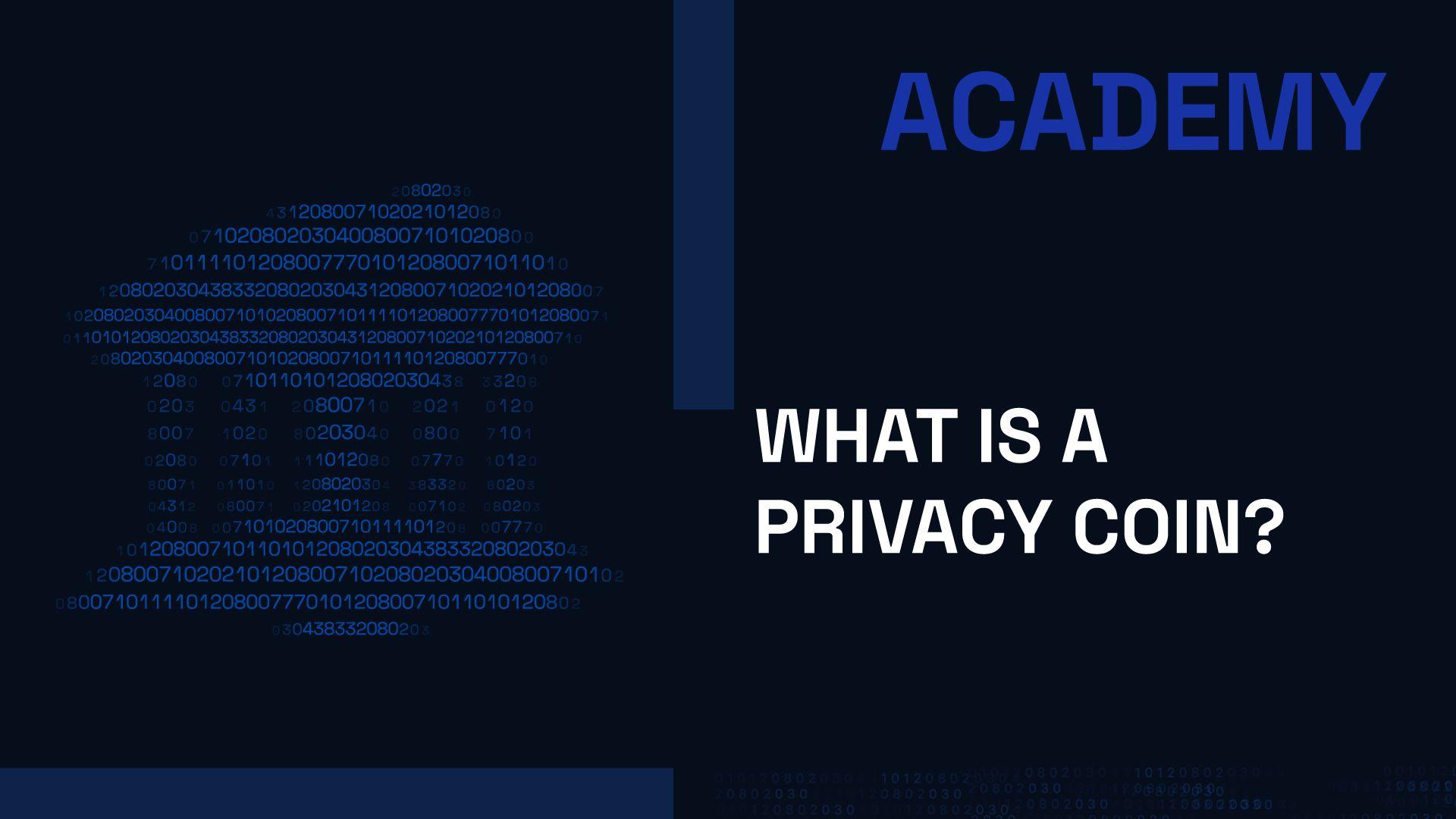 What is a Privacy Coin?