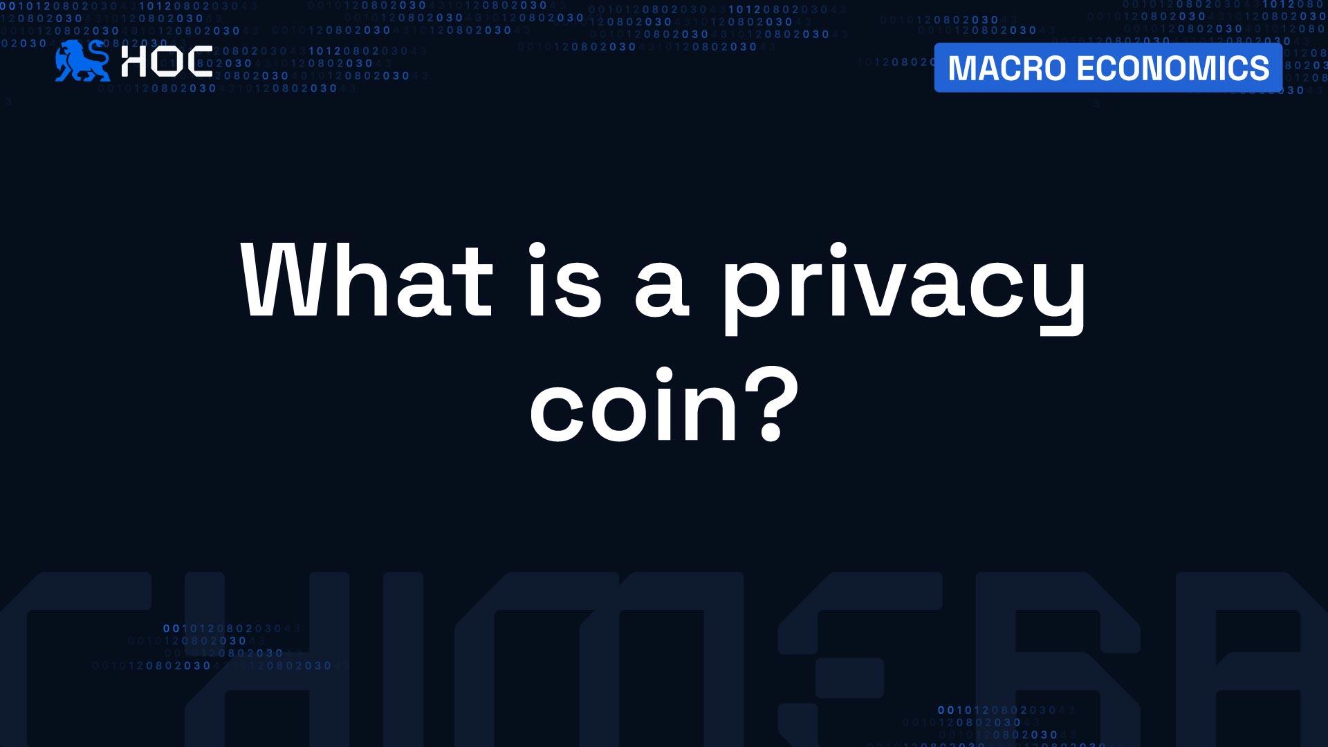 What is a Privacy Coin?