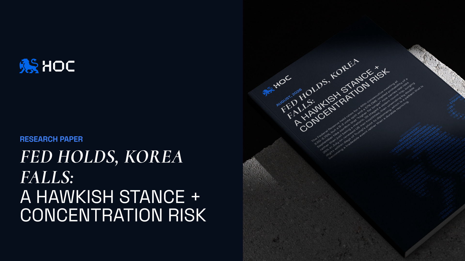 Fed Holds, Korea Falls: A Hawkish Stance + Concentration Risk